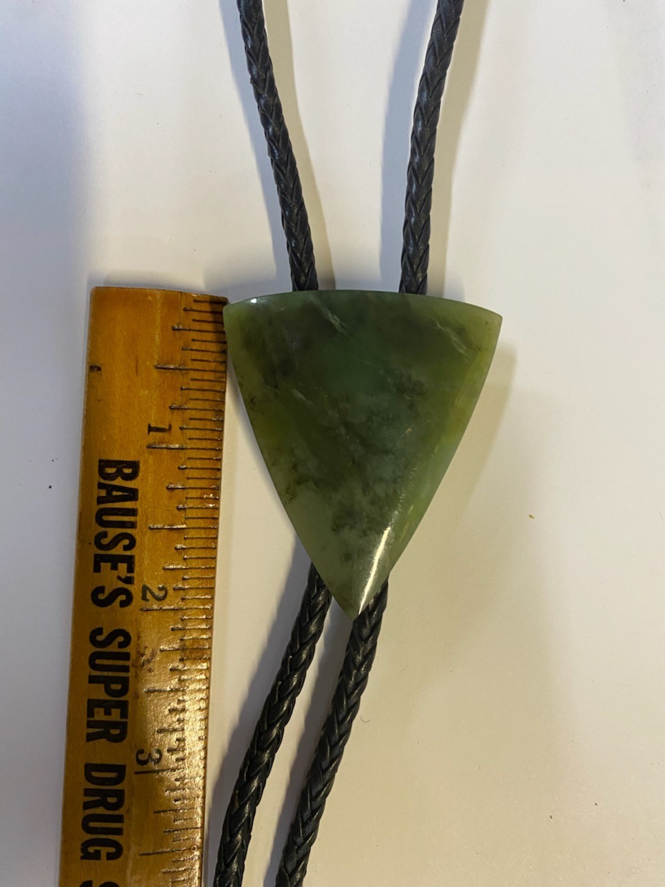 Bolo Tie With Jade and Bennett Style Type Slide Clip