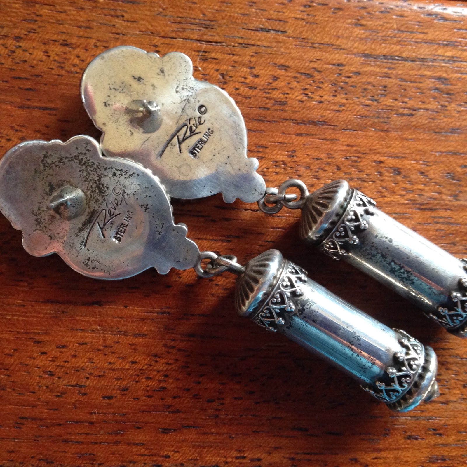 Sterling Silver Lapis Lazuli Angel Skin Coral Rêve Earrings