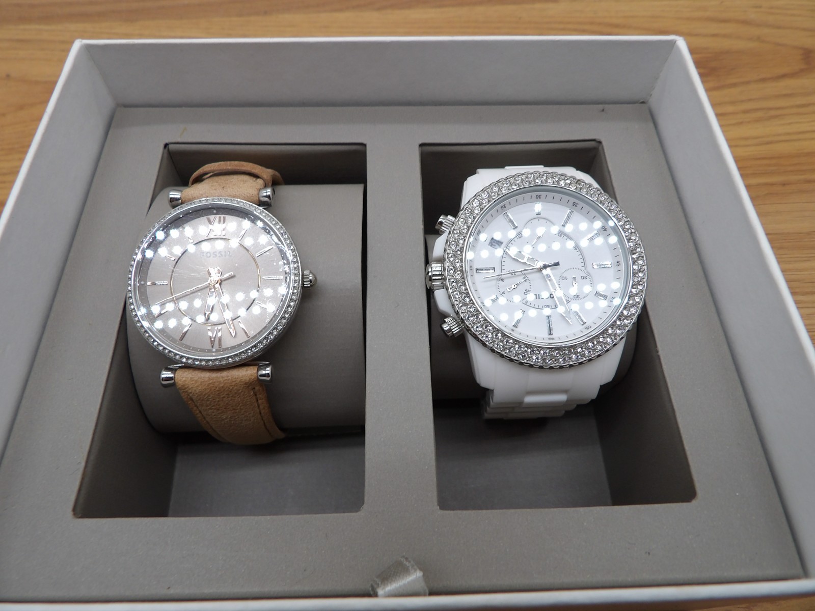 Fossil Carlie Women’s Blush Pink Leather Strap & Fossil Stella-FREE SHIP! READ!
