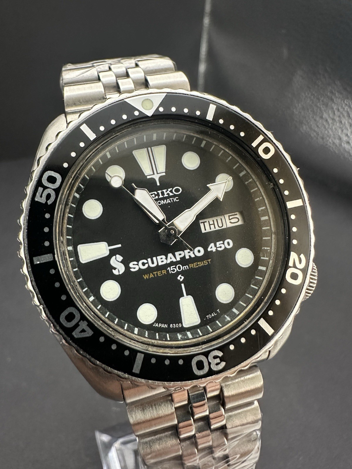 Seiko 6309-729A Scubapro 450 1988 Automatic Diver 41mm Day Date JDM Watch