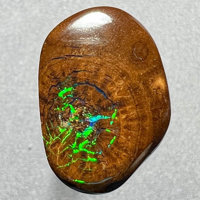 Vibrant Green & Violet 11ct Natural Australian Solid Matrix Boulder Opal * Video