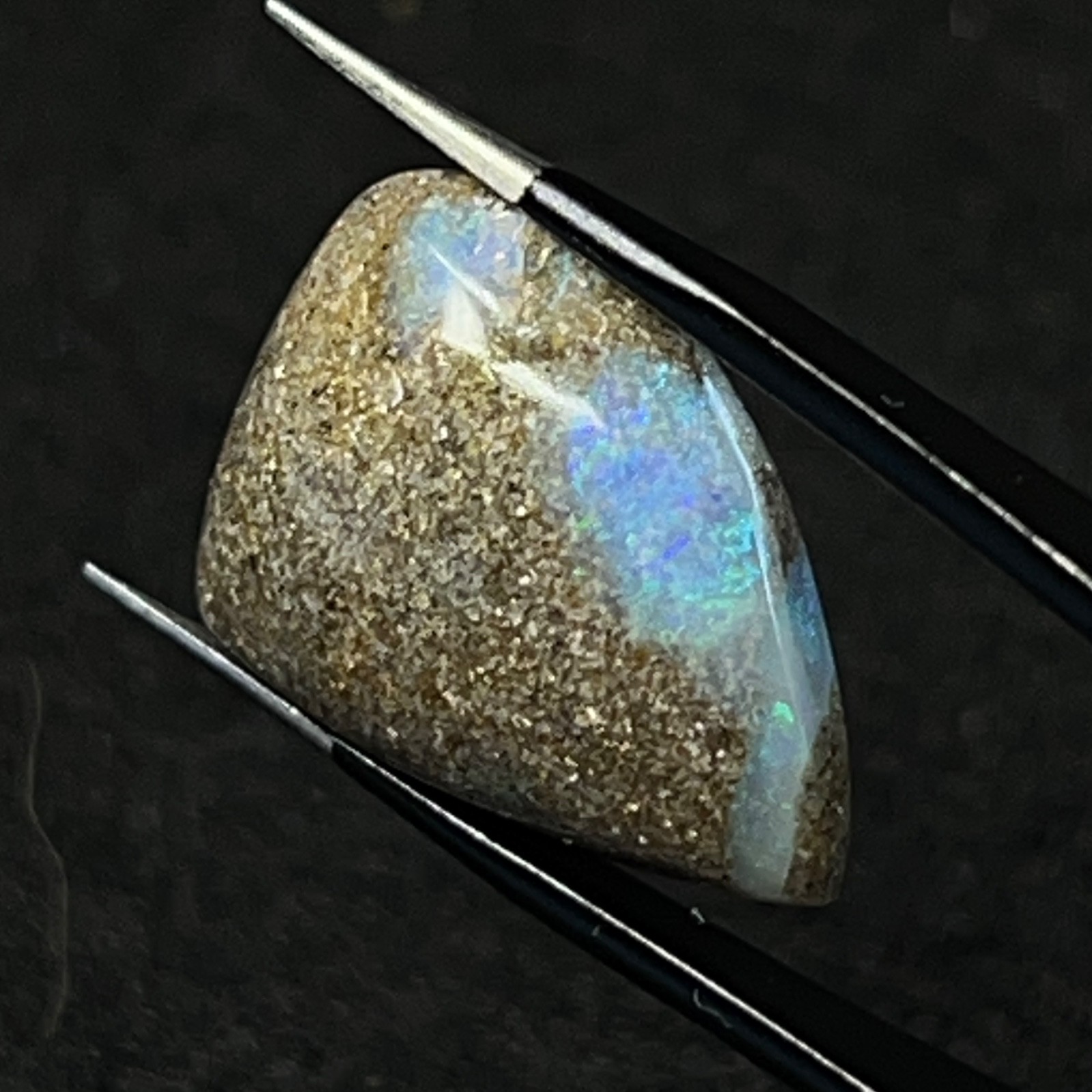 IPO-1 Brazilian opal 13.45ct 21x15x6mm strong play of colors free form
