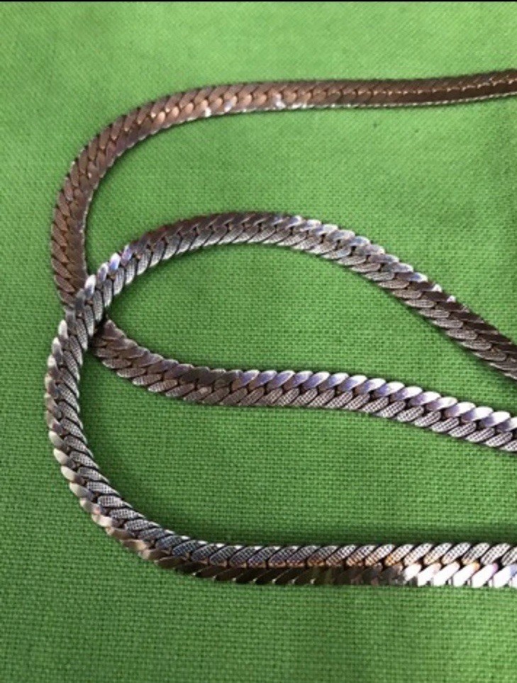 Solid Gold Filled Chain Necklace 35.2 Grams.
