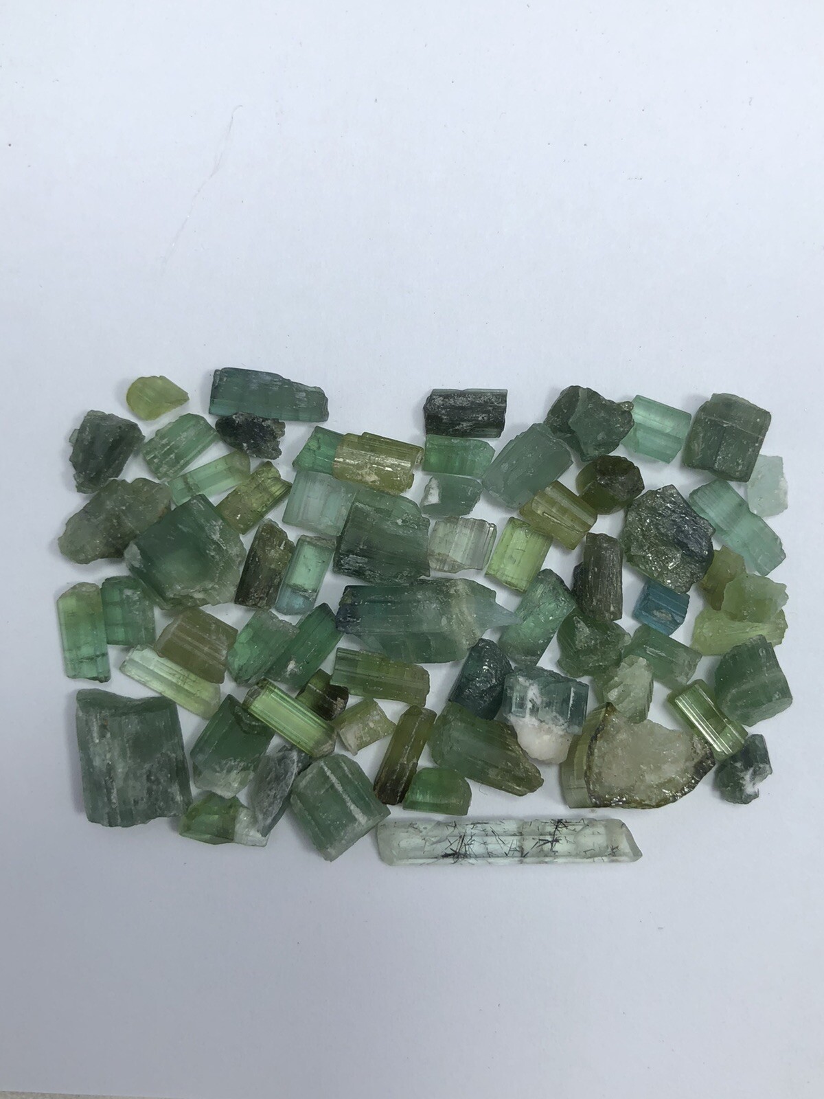 38 Carat Faceted Quality Natural Tourmaline Rough Lot from AFG Loose Gemstone
