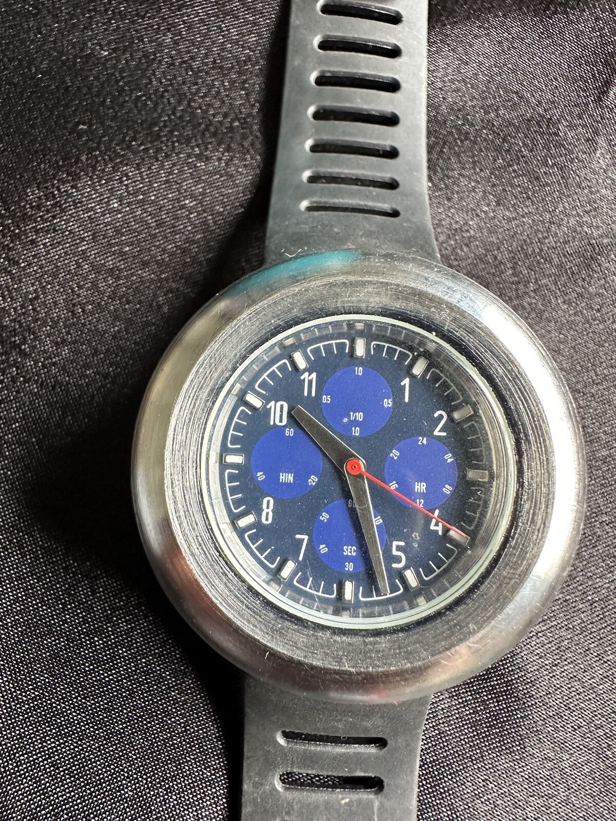 Vintage Davidoff Cool Water Watch Men’s Stainless Steel Blue Dial – Works