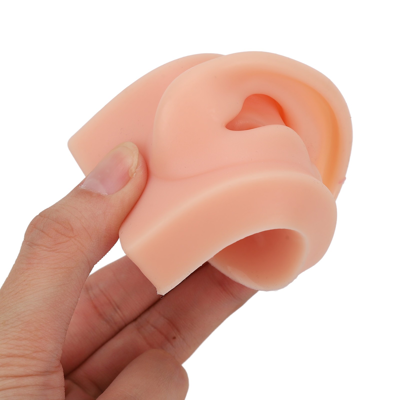 Soft Silicone Ear Model Reusable For Piercing Training (Light Complexion)