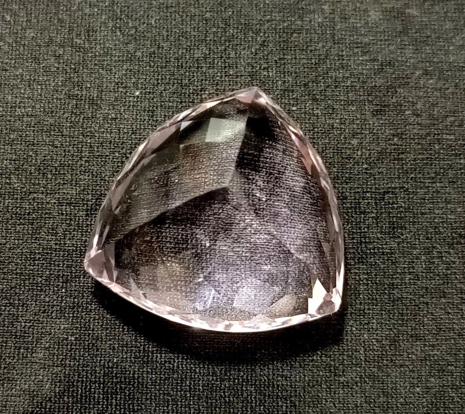 Brazilian Pink Topaz Trillion Cut 58-60 Ct Natural EGL Certified Loose Gemstone