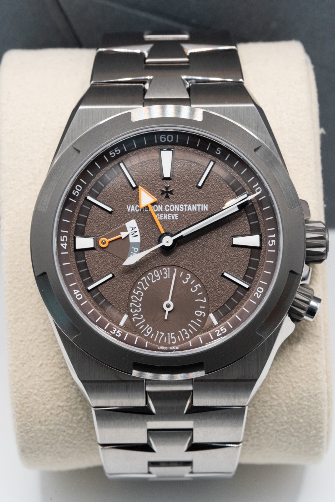 Vacheron Constantin Overseas Dual Time Titanium Brown Dial 41mm 7930V/210T-H072