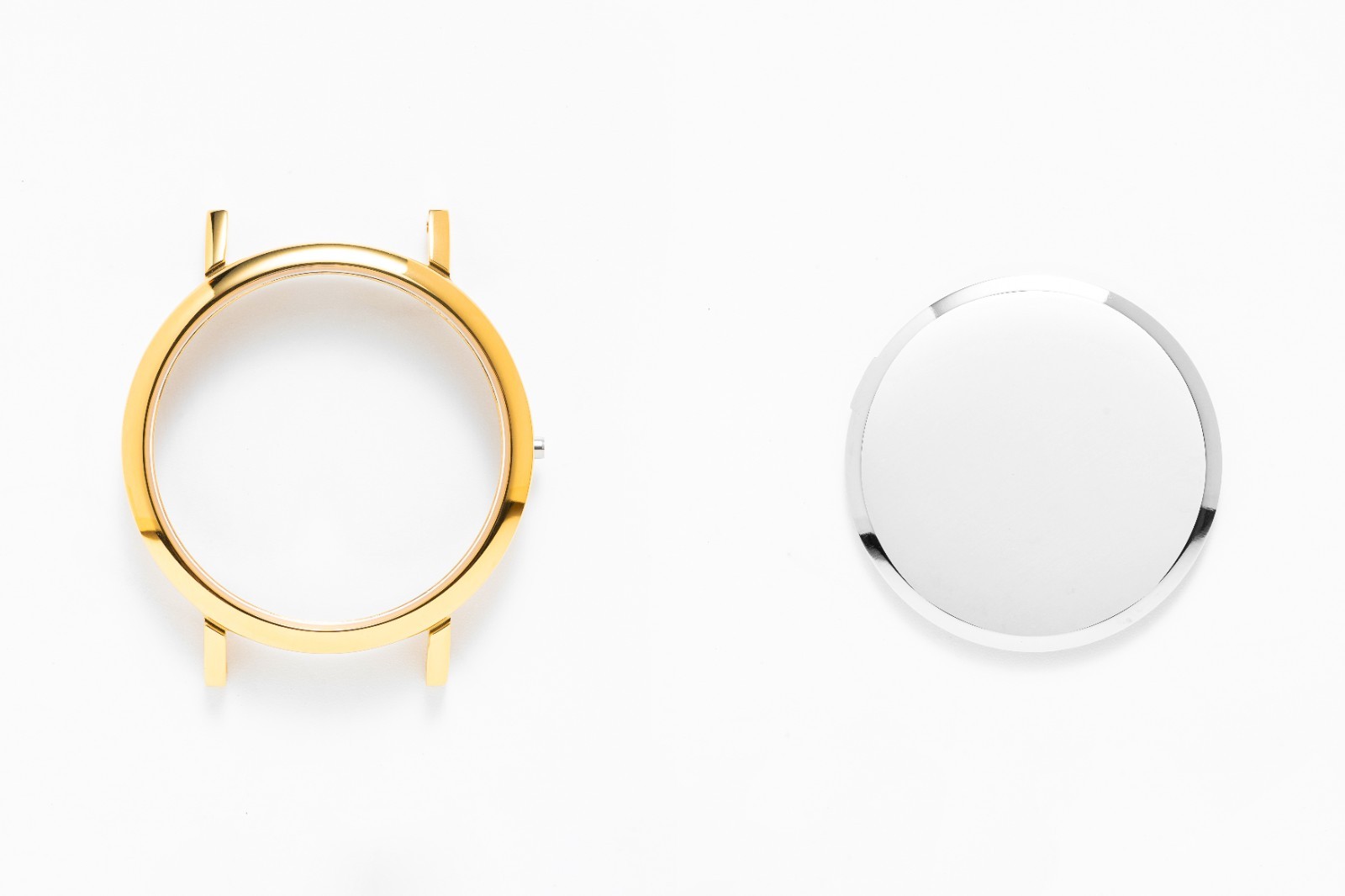 37mm GLASS waterproof ring Gold Watch Case for GL22 Movement
