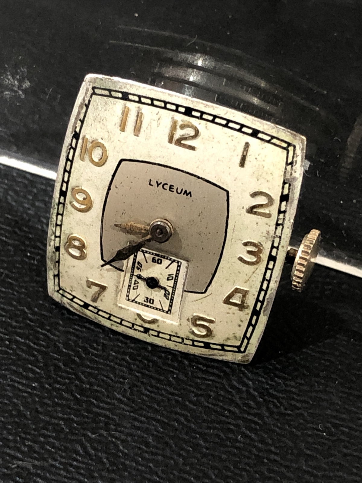Vintage Lyceum Watch 10K Gold-Filled Curvex 17 Jewels Swiss Deco Nice ***RUNS***