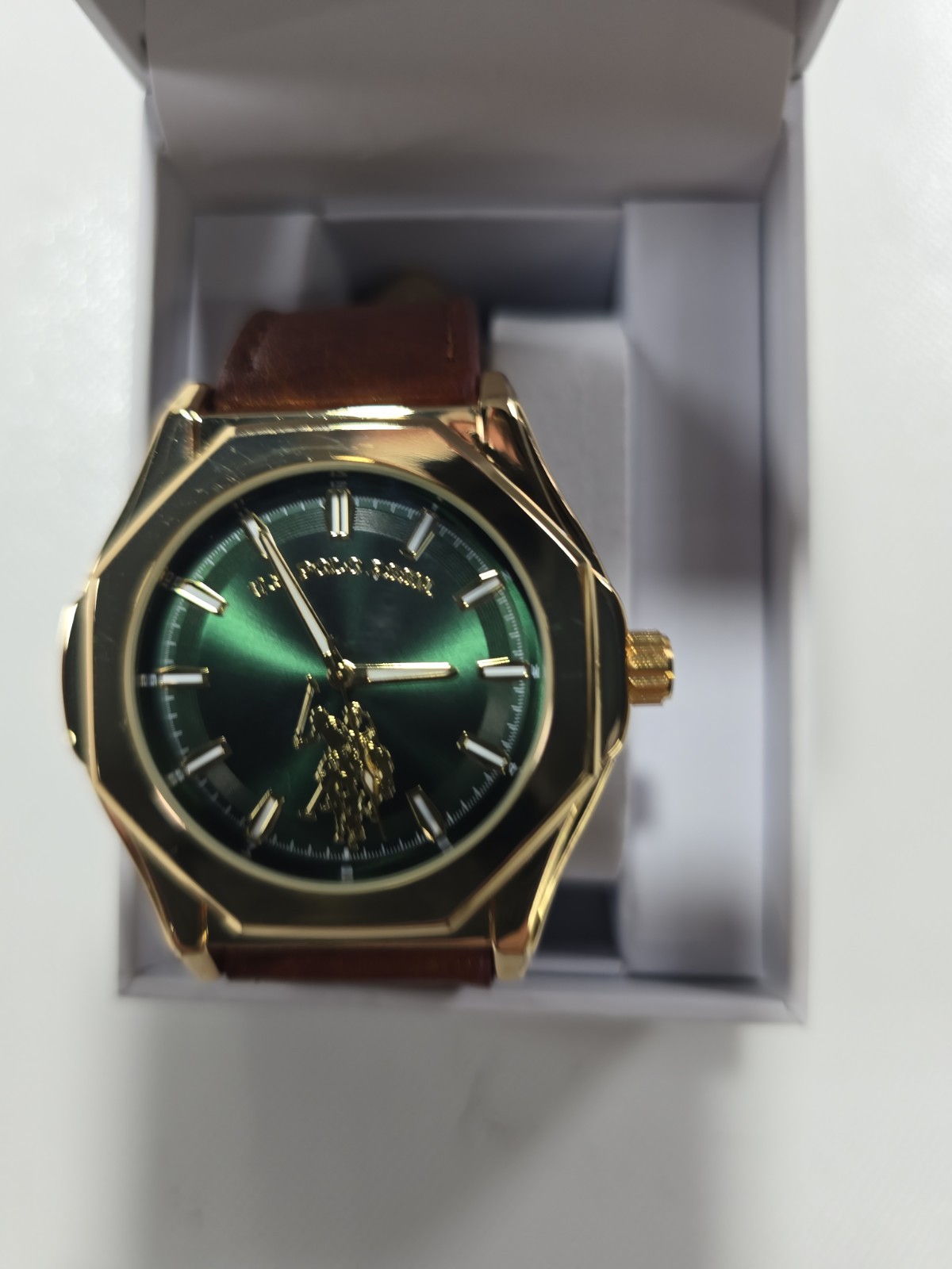 U.S. Polo Assn Mens Watch NEW Green