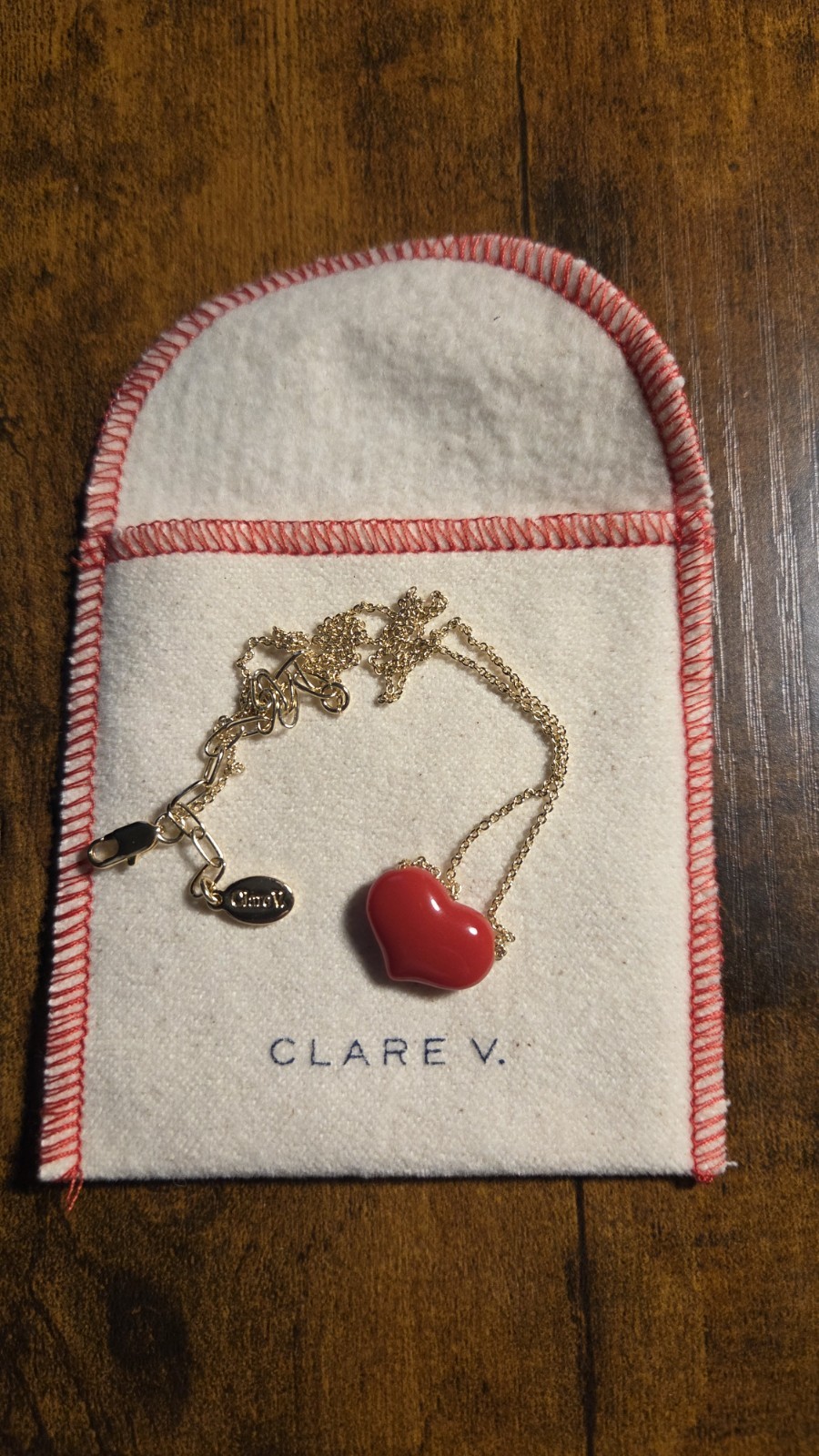 Clare V Le Grande Heart Necklace