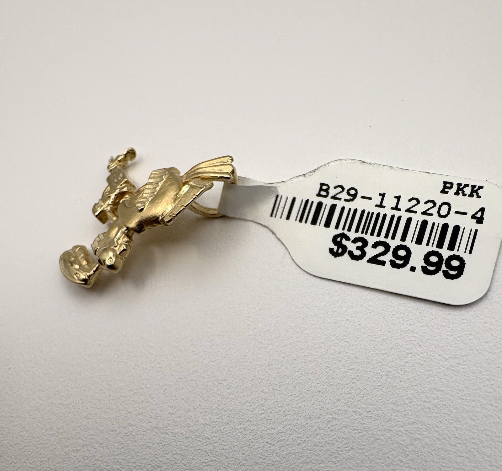 14k Gold Marvin The Martian Pendant 1.7 Grams
