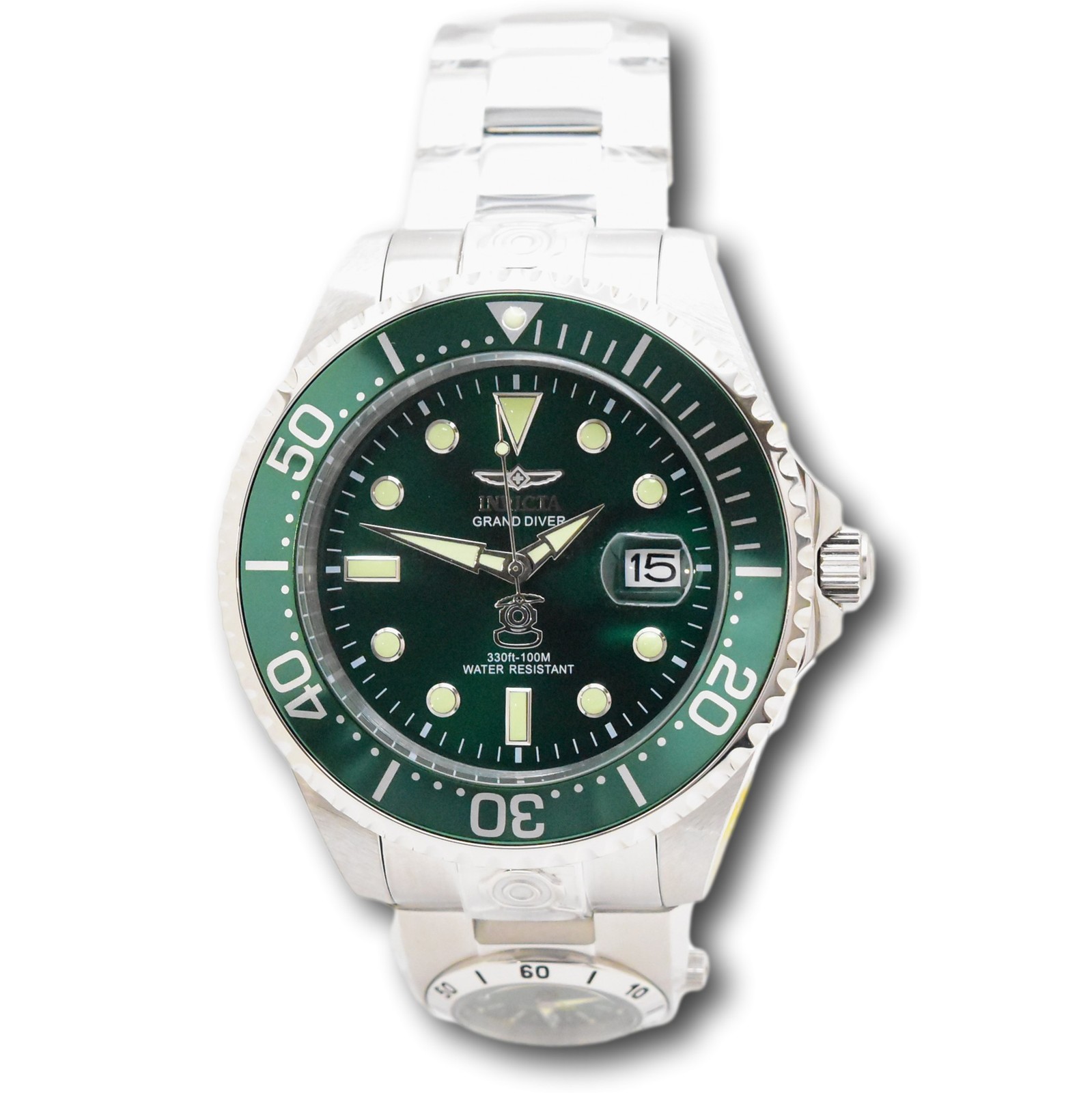Invicta Emerald Royale – 47mm Grand Diver Automatic Dual Time Watch 45811
