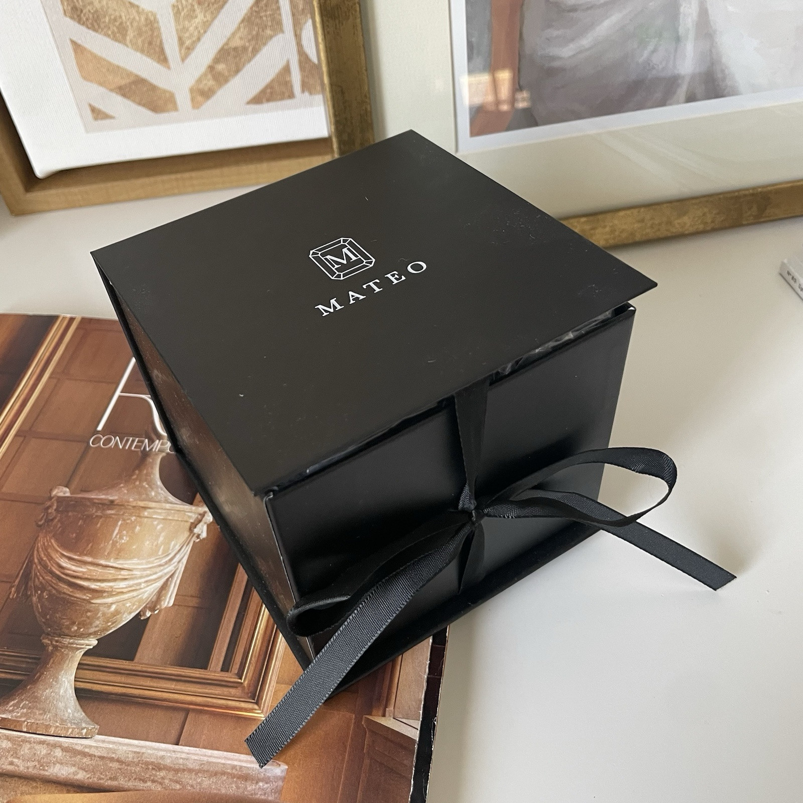 Mateo Black Jewelry Leather Zip Case