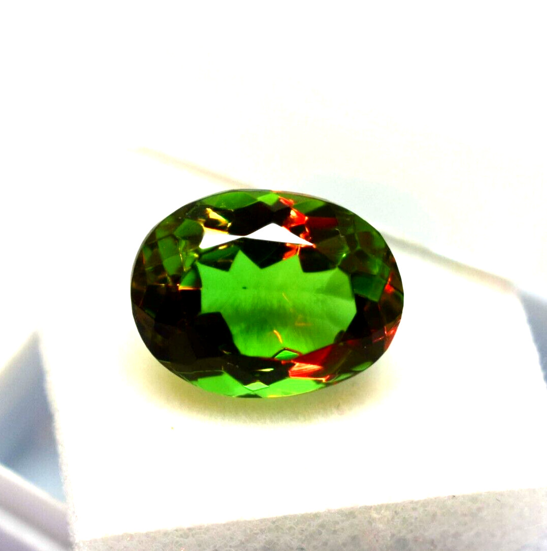 AAA+ Gemstone 8-9 Ct Oval Cut Certified Color Changing Natural Alexandrite