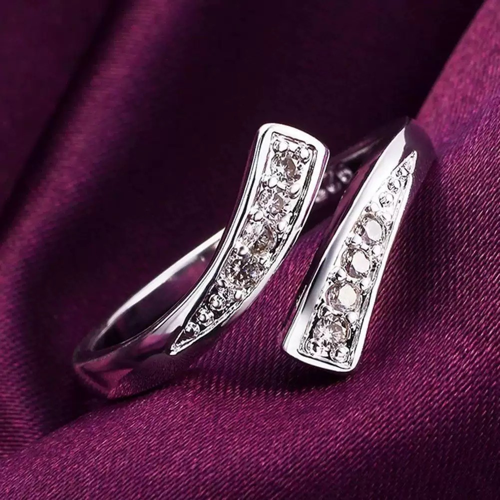 Crystal Adjustable Open Toe Ring Minimalist Women Foot Jewelry