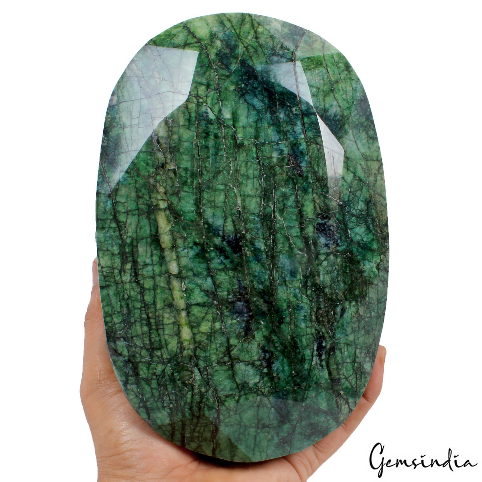 4.5Kg Natural Green Emerald Earth Mined Huge Oval Cut Museum Size Collective Gem