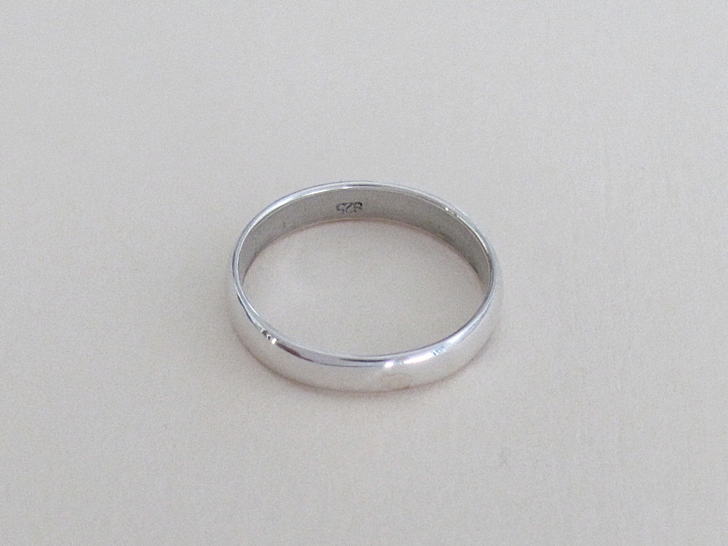 Sterling Silver 3mm plain band ring or toe ring size varies 2 – 5.