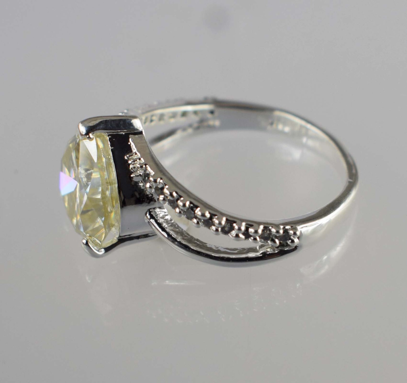 9.05 Ct Champagne Diamond Solitaire Pear Cut 11 x 10 mm Certified Women Ring
