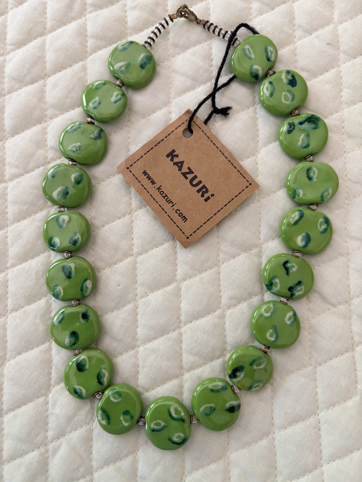 Kazuri Kenya Hand Crafted , Fair Trade 18″ Beaded Necklace NWT