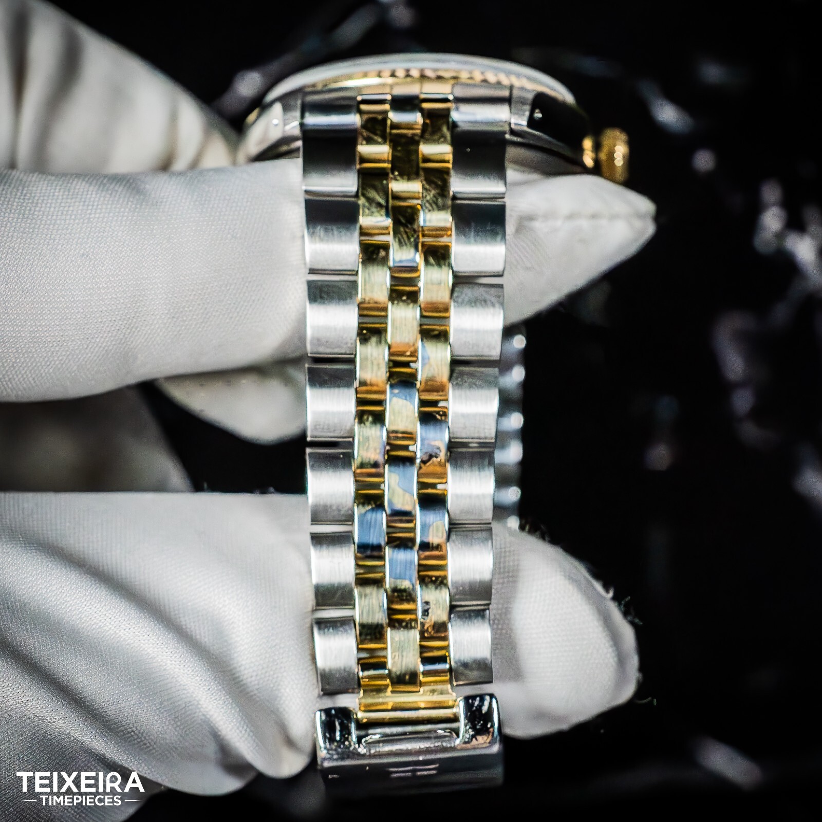 Tudor Prince Date 74033 Champagne 18k Fluted Bezel and Jubilee Bracelet 34mm