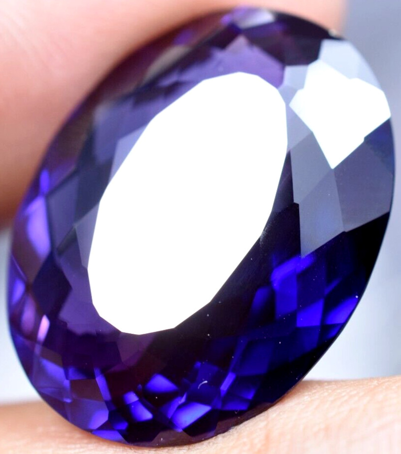 Natural 32.40 Ct Boysenberry Sapphire GGL Certified fabulous Loose Gemstone