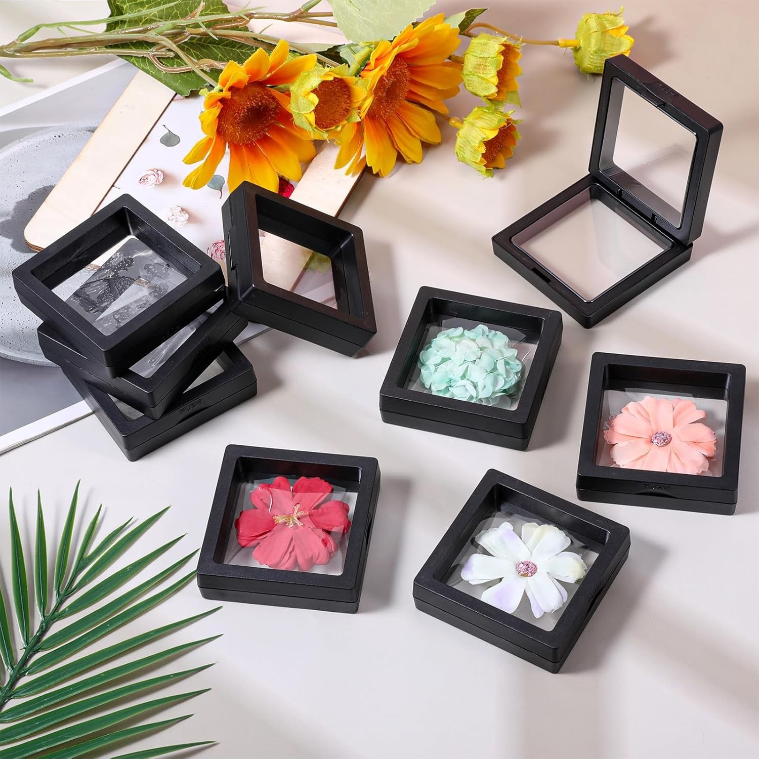 3D Floating Frame Shadow Box Picture Frame Jewelry Display Protection LOT