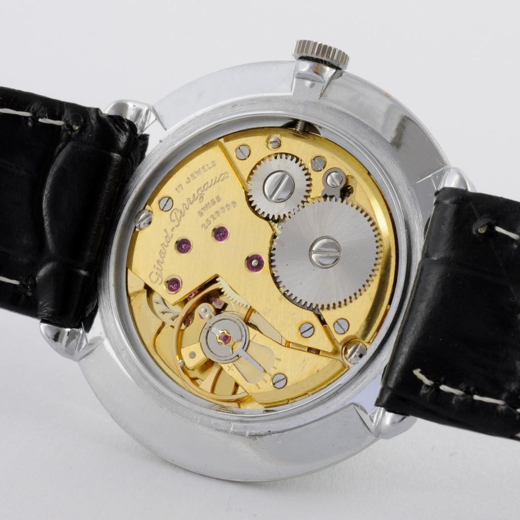 CLASSIC GIRARD PERREGAUX NICE VINTAGE DIAL MANUAL WIND ST STEEL SWISS MADE WATCH