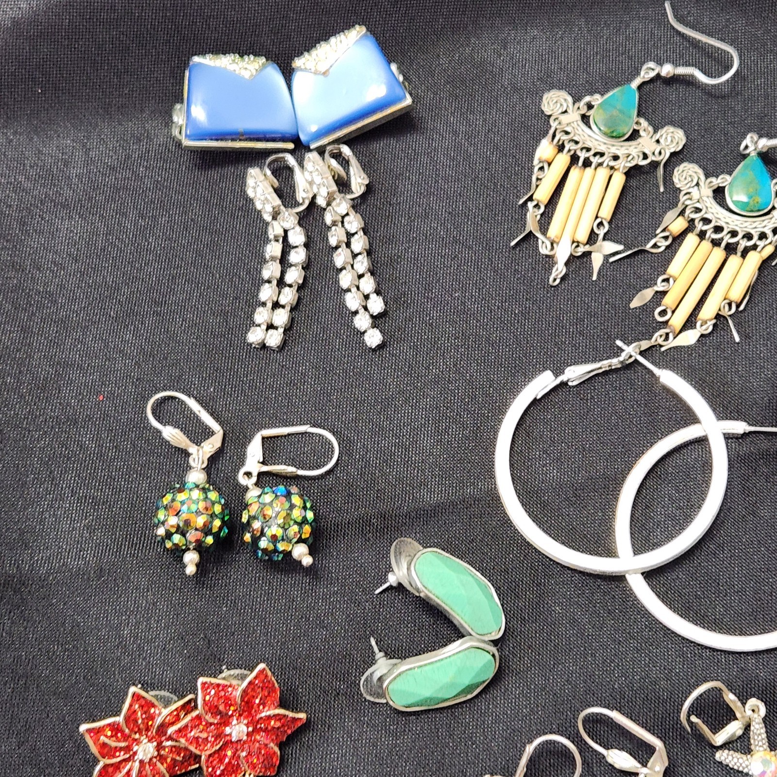Lot of Fashion Jewelry Earings & Miscellaneous Some Are Hand Crafted See Picture