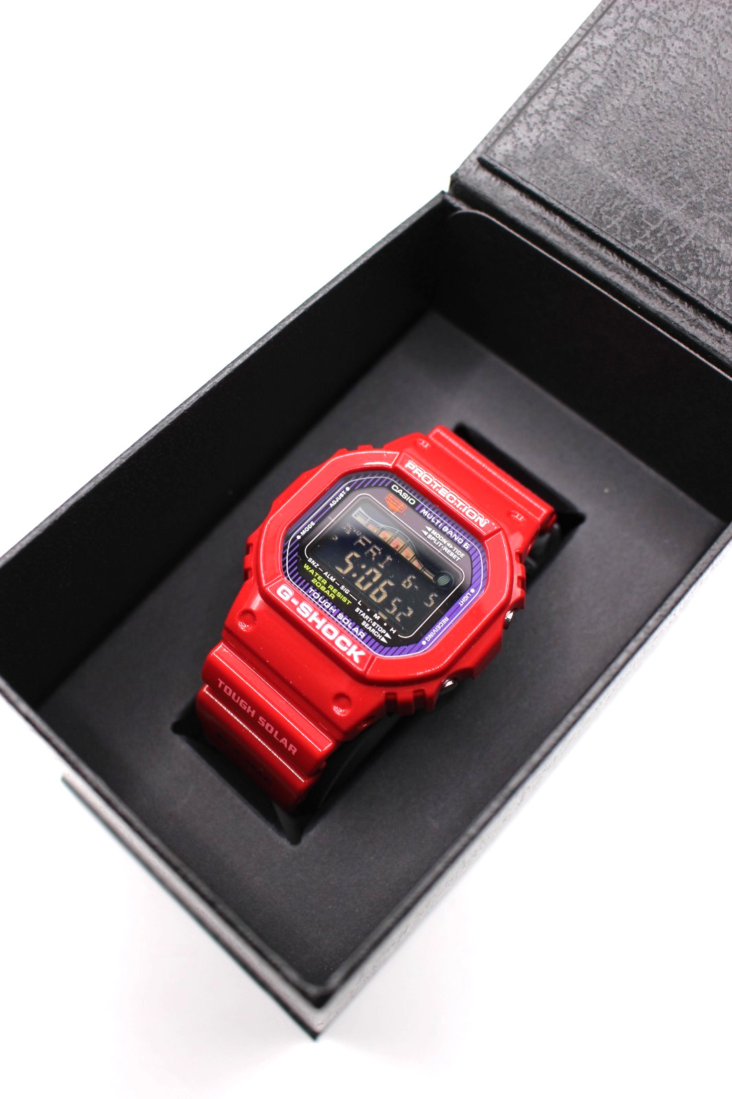 CASIO G-SHOCK GWX-5600C-4JF G-LIDE Tough Solar Radio Digital Men Wrist Watch Red