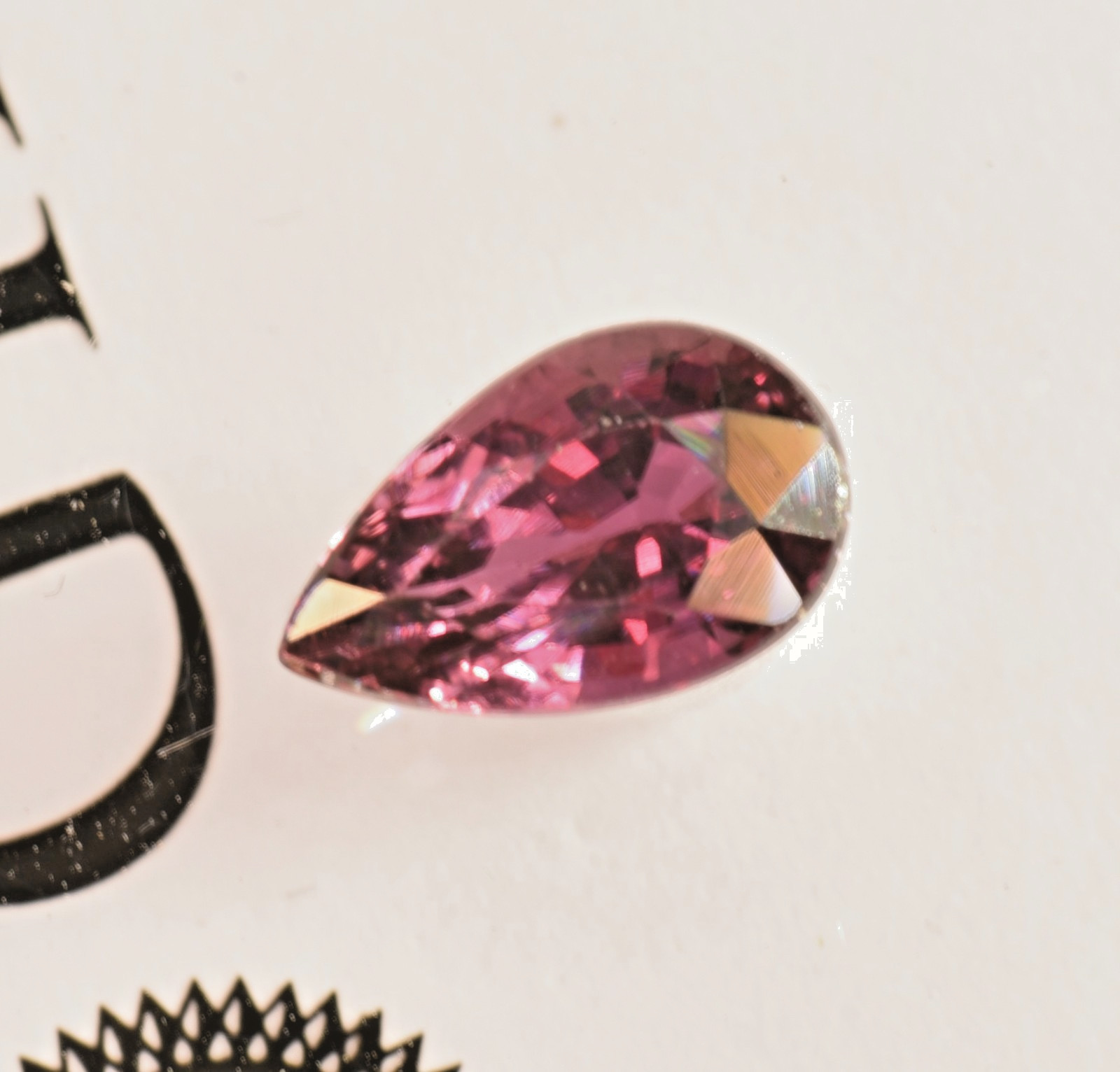 GIA Certified Natural Ruby Loose Pear Shape Step Cut 1.06 ct. Purplish Red