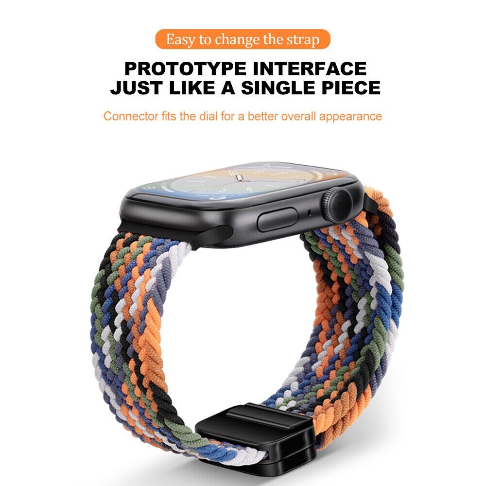 Hot Magnetic Nylon Loop Strap Band For Apple Watch Series 11-1 Ultra SE 38-49MM