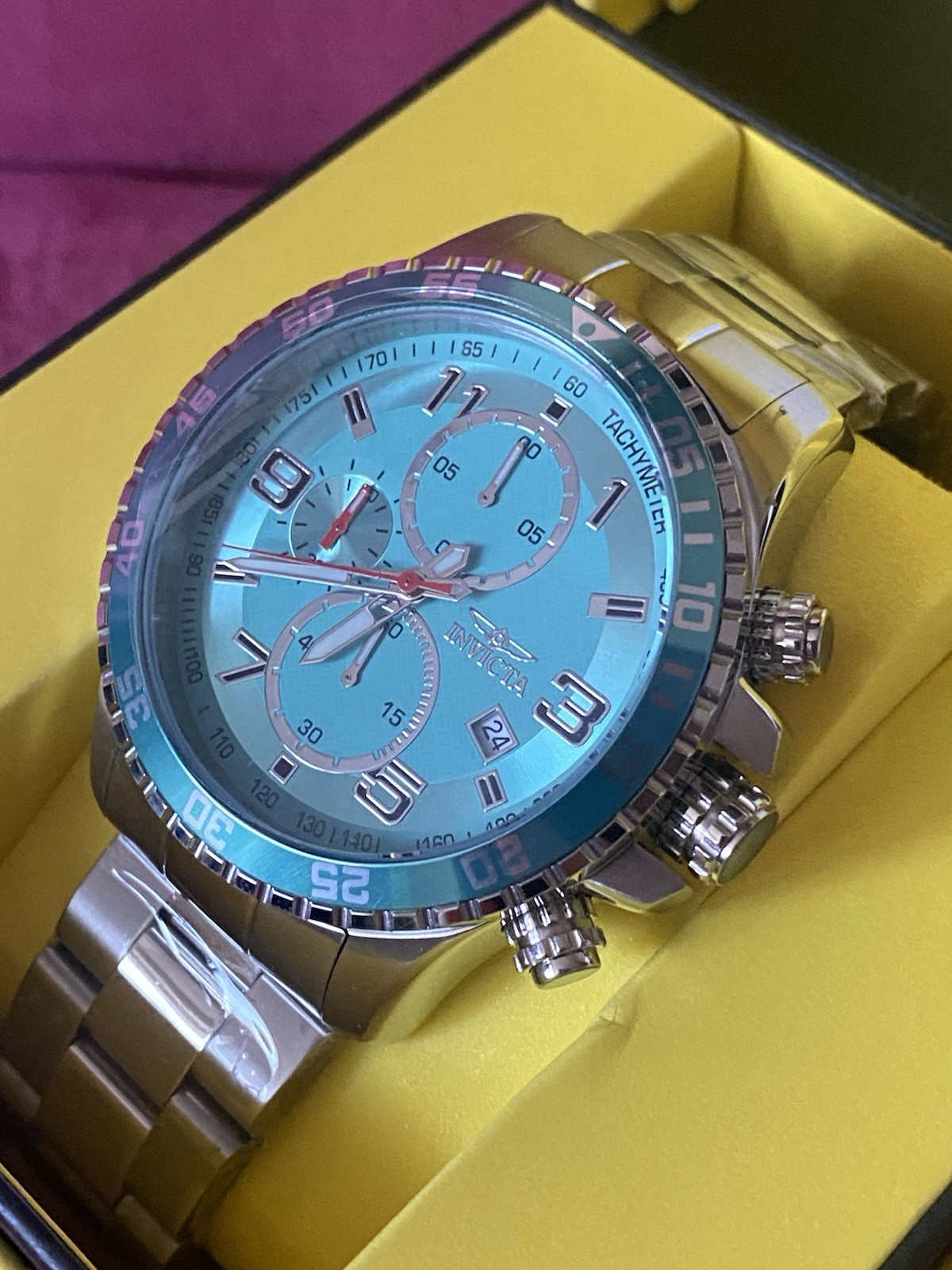 Brand New Invicta Specialty Mach Gala Men’s Watch 48mm Steel (69820) TachyMeter