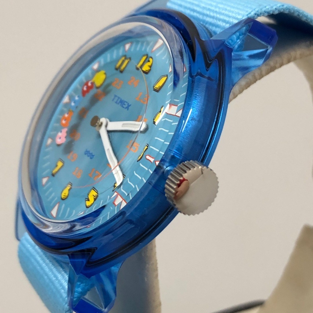 Timex Pac-Man Collaboration Watch Quartz 20mm Blue TW2V94000 Limited Edition
