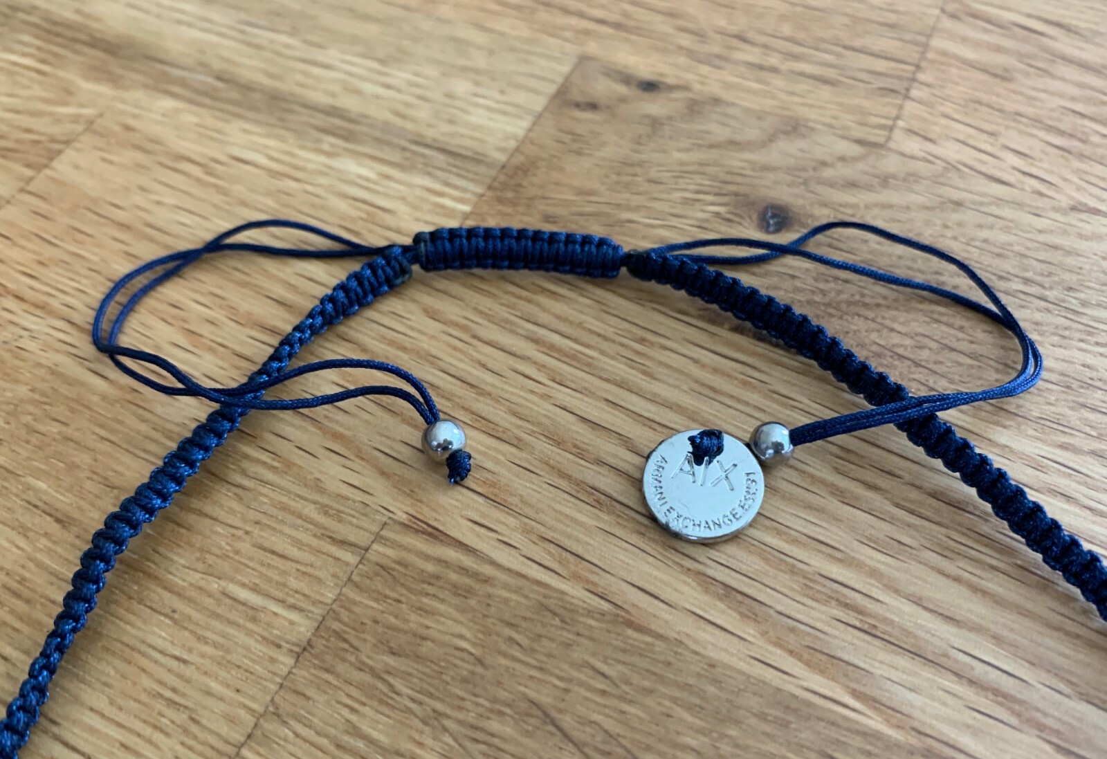 ARMANI EXCHANGE Metal Multi Coin Discs Rings Adjustable Bracelet Necklace Set