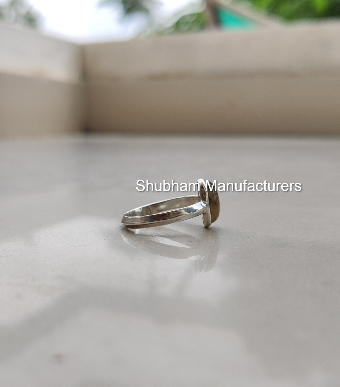 Natural Labradorite Blue Flash Knife Edge Ring 925 Silver Handmade Jewelry Gift