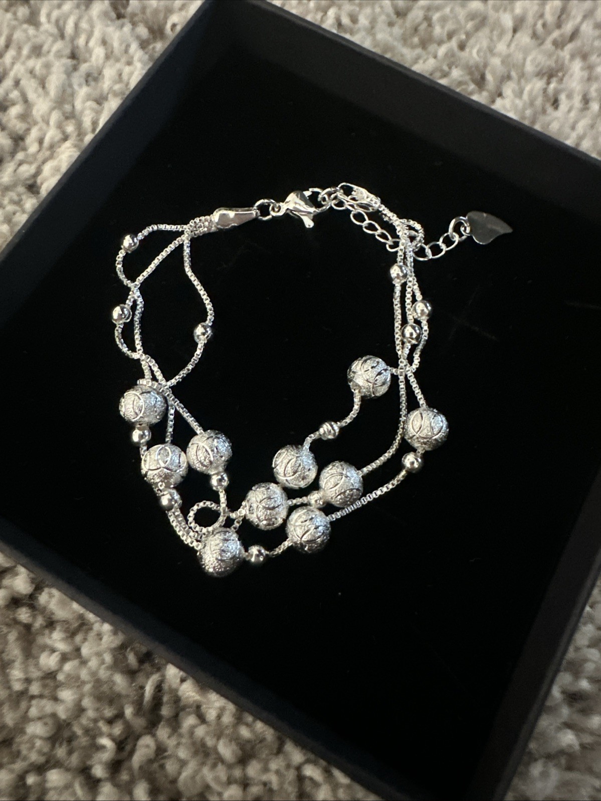 Qian Sili 925 Sterling Silver Charm Bracelet