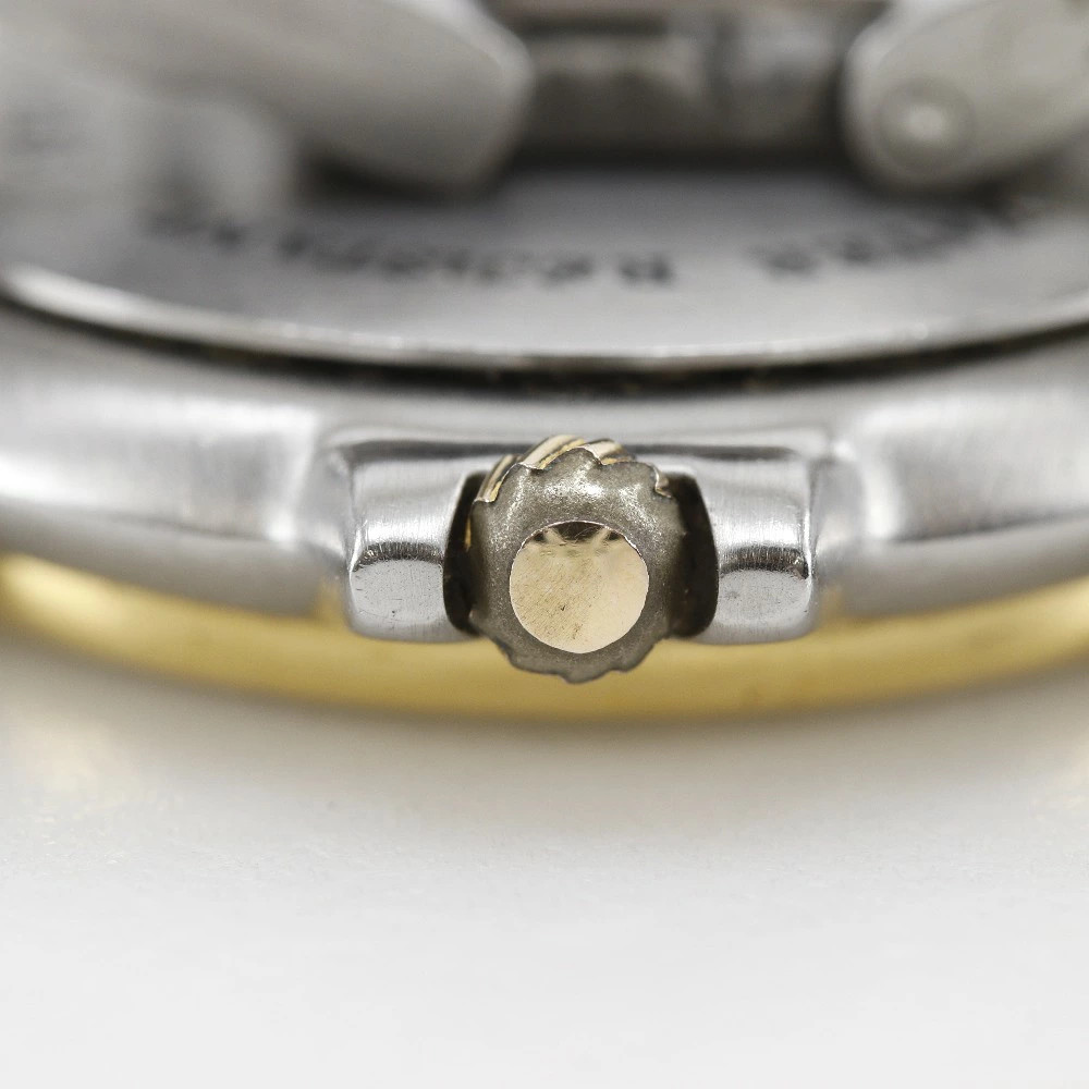 Used Dunhill Millennium Watch Stainless Steel Gold Plated Quartz Analog Gold Dia