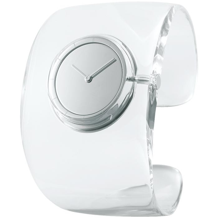 Issey Miyake O-Bold NYAS001 Clear Bangle Wrist Watch Unisex Transparent New Box