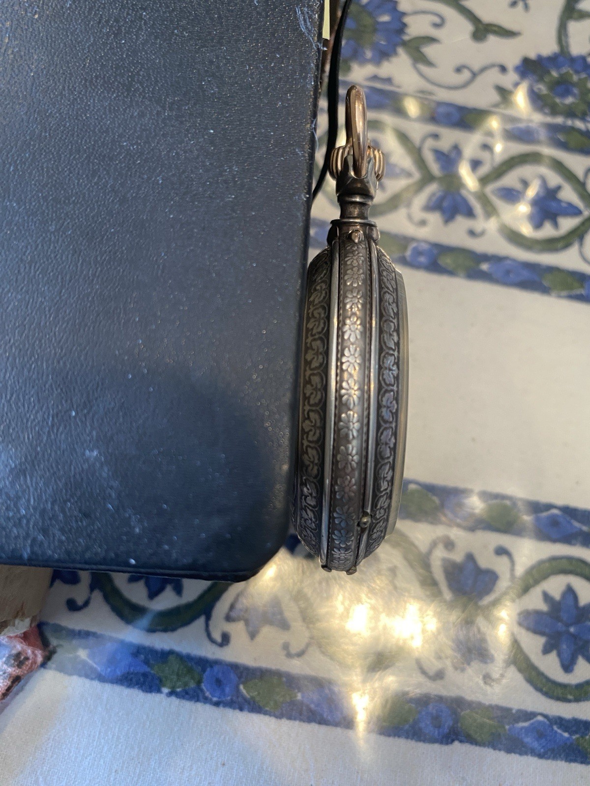 Late 19th Cent, Silver Calendrier Bréveté Moonphase Pocketwatch.