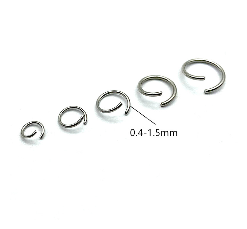 Stainless Steel Silver Open Jump Rings Connectors 20pcs USA Seller TH3