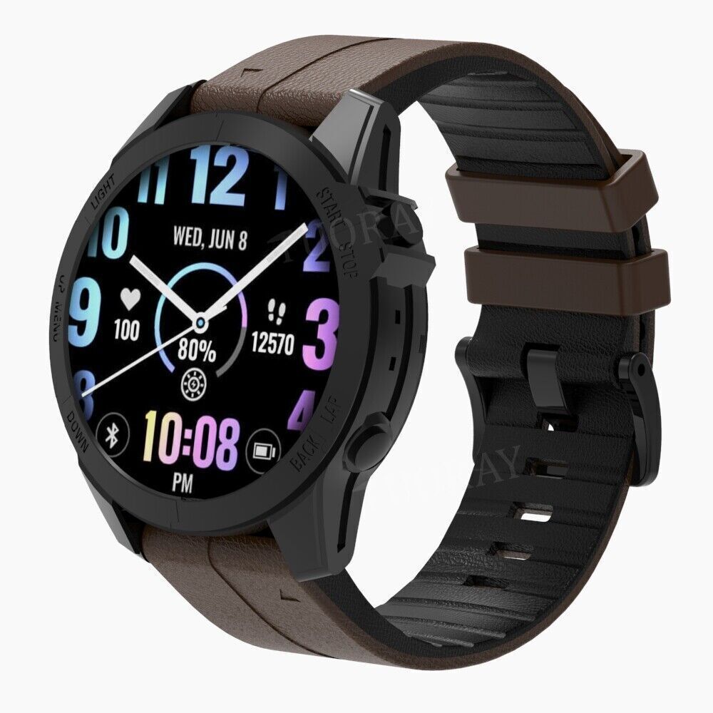 TPU Leather Watch Band Strap For Garmin Fenix 7 7X 7S 6 6X Pro 3 5 5X Plus Epix