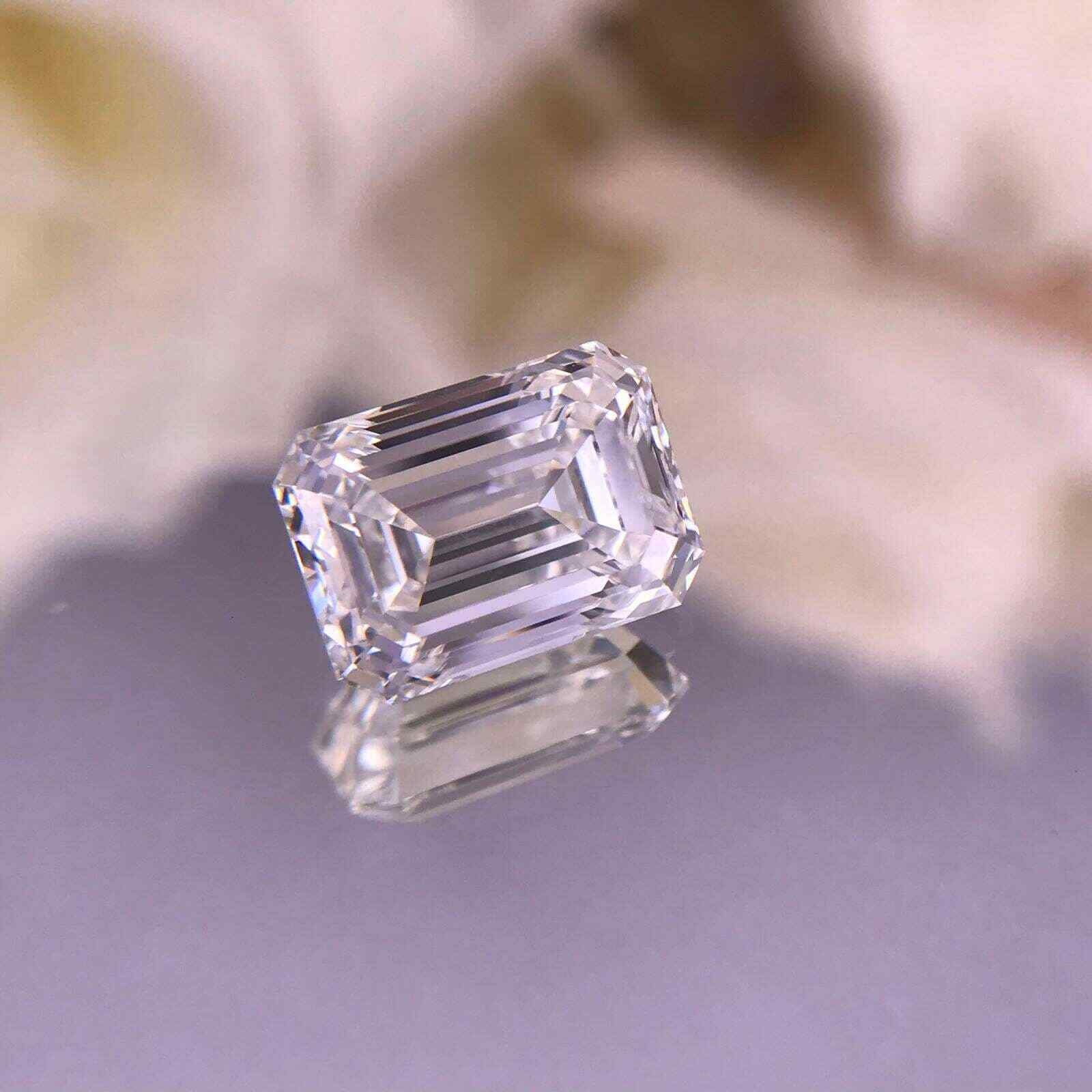 2 mm 3 mm 4 mm 5 mm 6 mm Emerald Cut Lab Grown Diamond / CVD Loose Diamond of V