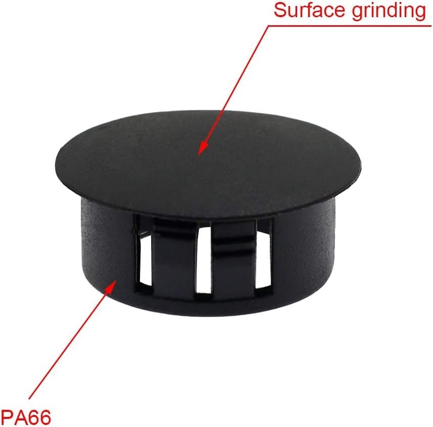 Versatile 10mm Snap-In Black Hole Plugs – 30PCS for Indoor & Outdoor Use