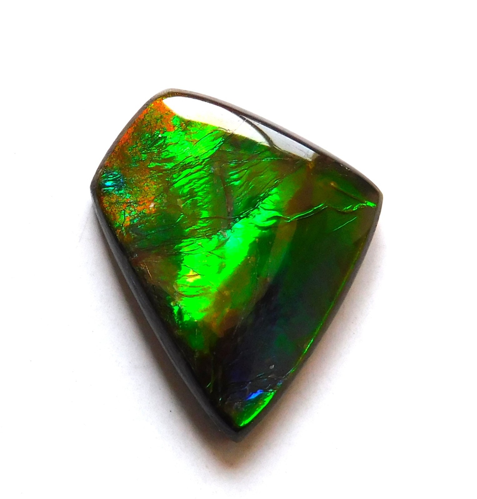 9.45 Ct Natural Canadian Ammolite Cabochon Loose Gemstone 19.6X14.6X4.2MM LR19