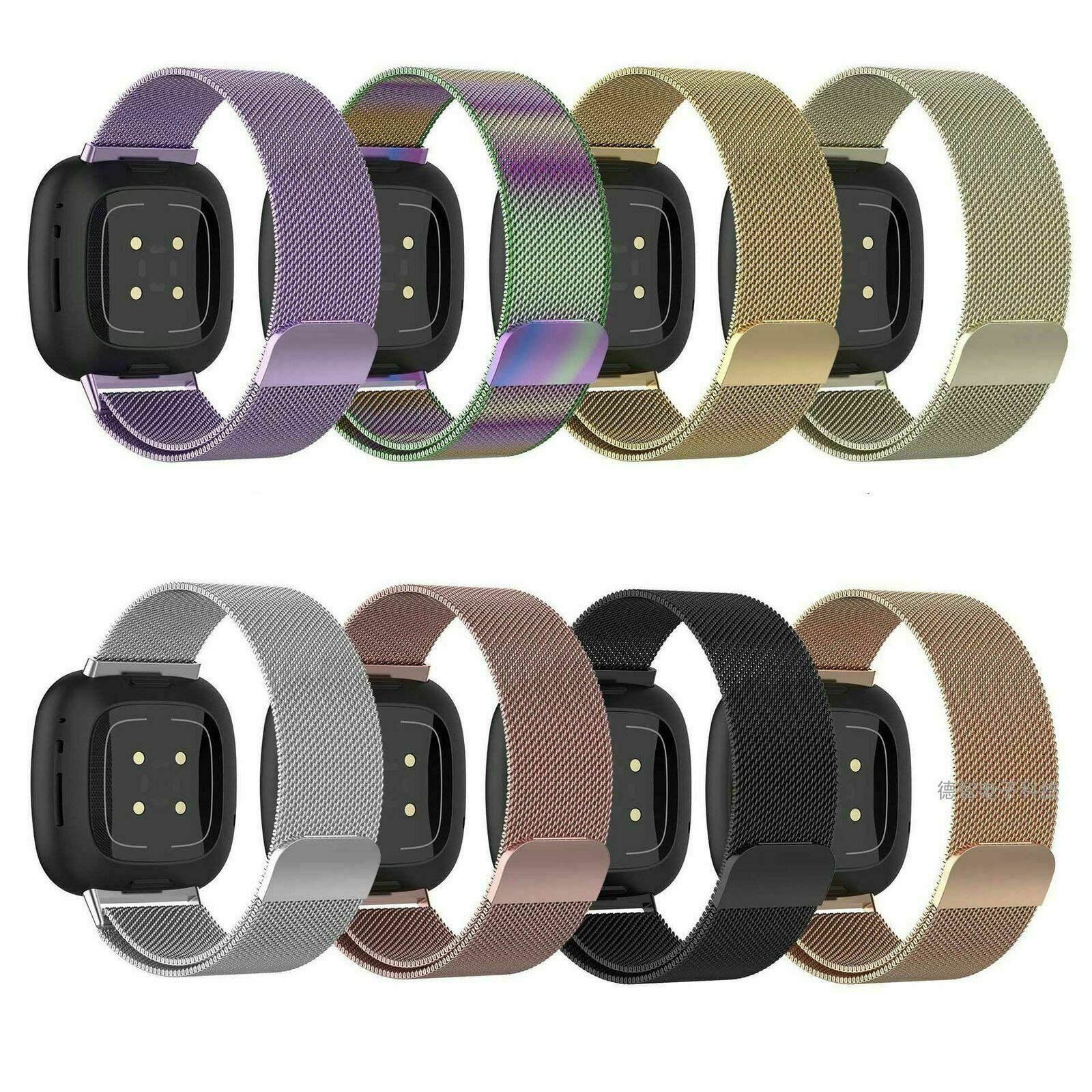 Metal Watch Band MagneticMilanese Stainless Steel Strap For Fitbit Versa 3/Sense