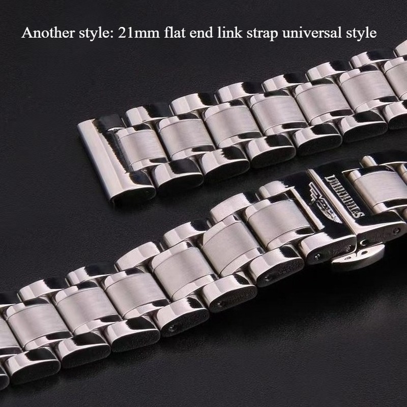 21mm Steel Bracelet Watch Band Oyster For Longines HydroConquest L3.781 L3.782.4