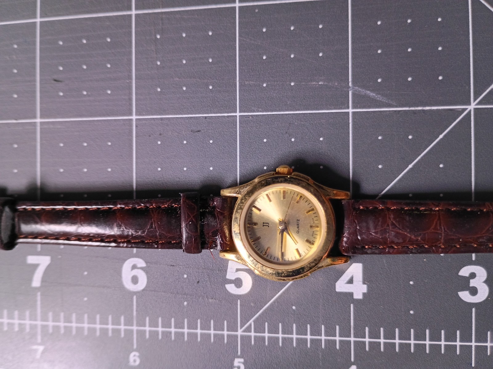 VINTAGE RARE ADVERTISING OF “JJ” GOLD PLATED Ladies/Unisex QUARTZ NEEDS A STRAP!