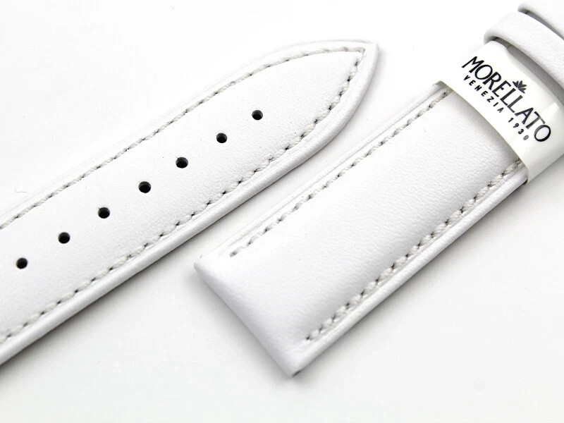 Watch Band Morellato Genuine Leather White Various Sizes Handmade Top Quality New